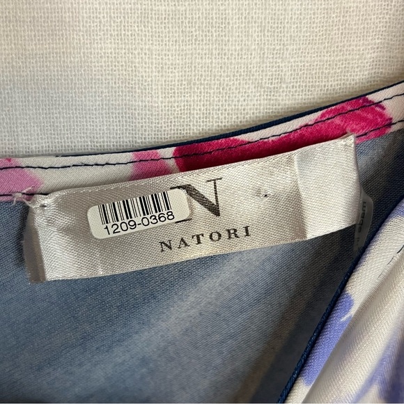 N Natori Womens Floral One Shoulder Top Size XS - Picture 5 of 8